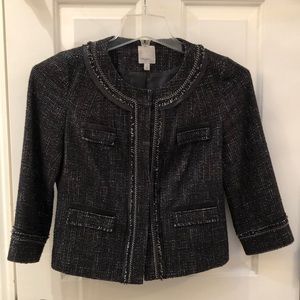 Halogen Black tweed jacket